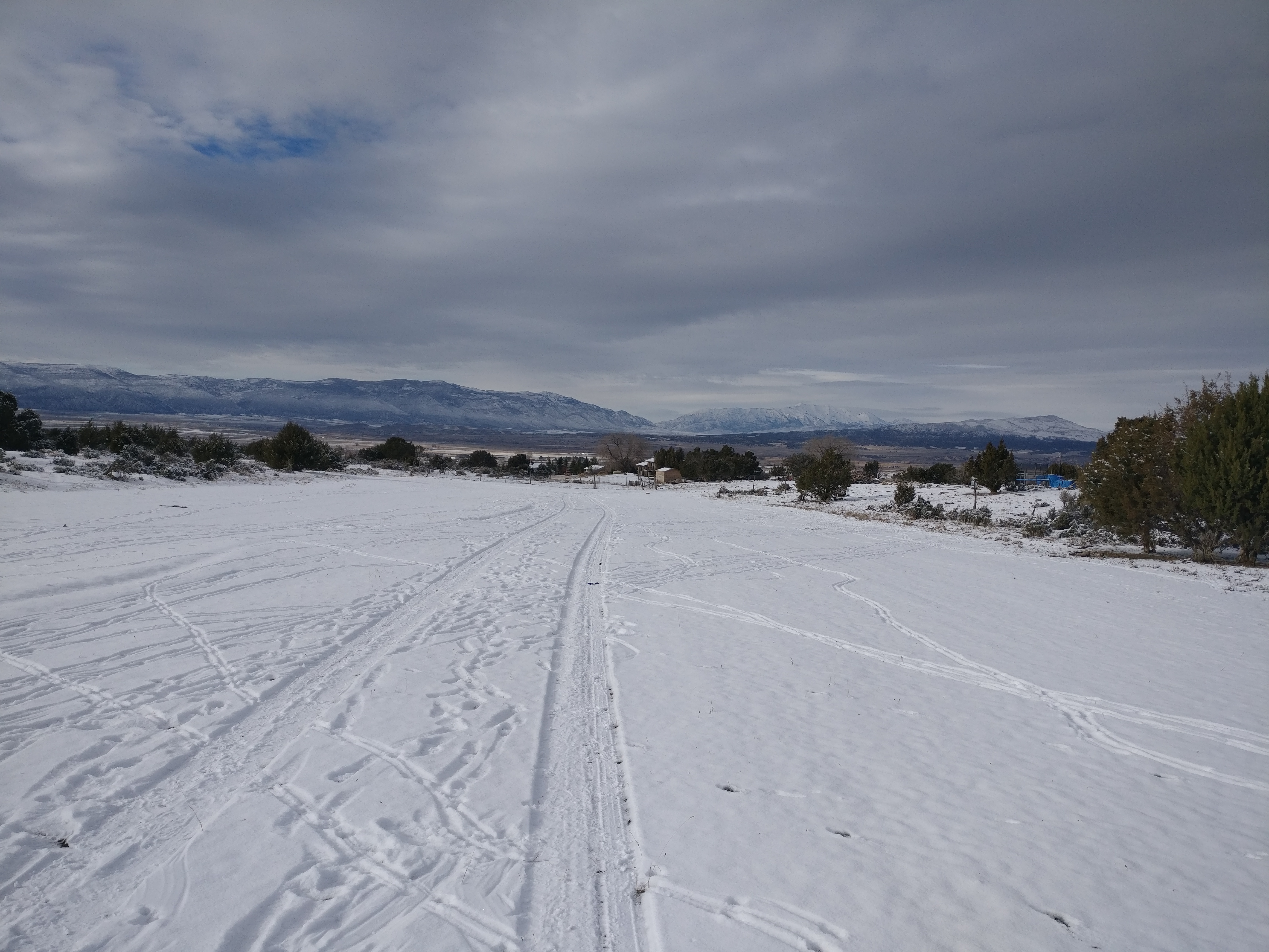 View across the valley from the property